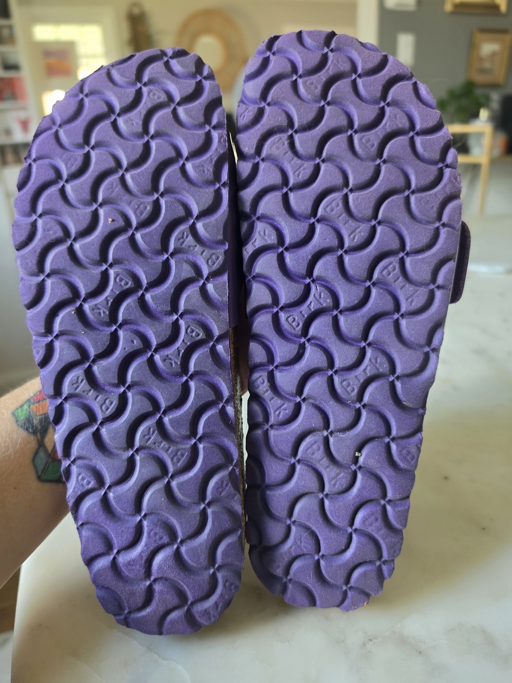 Birkenstock Purple Women's Single Strap Sandals - Picture 6 of 9